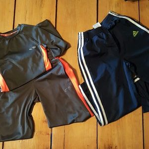 Athletic pants and champion outfit